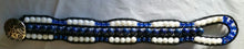 Load image into Gallery viewer, 6mm Lapis Lazuli & Shell Beaded Cuff