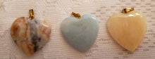Load image into Gallery viewer, Semi-Precious Stone Heart Necklaces
